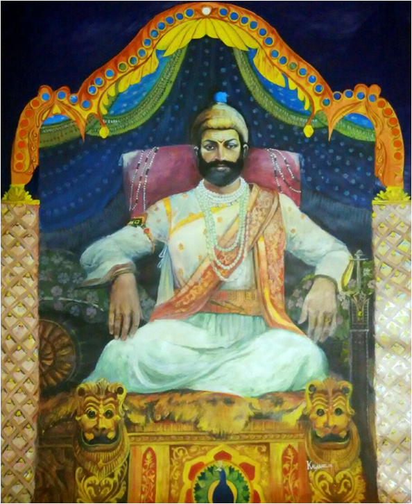 Handmade Shivaji maharaj Painting