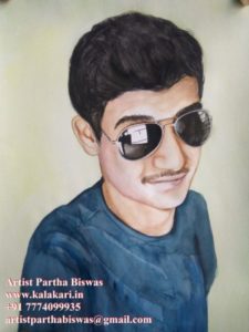 Custom watercolor portrait