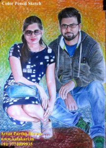 colored pencil sketch artist in india