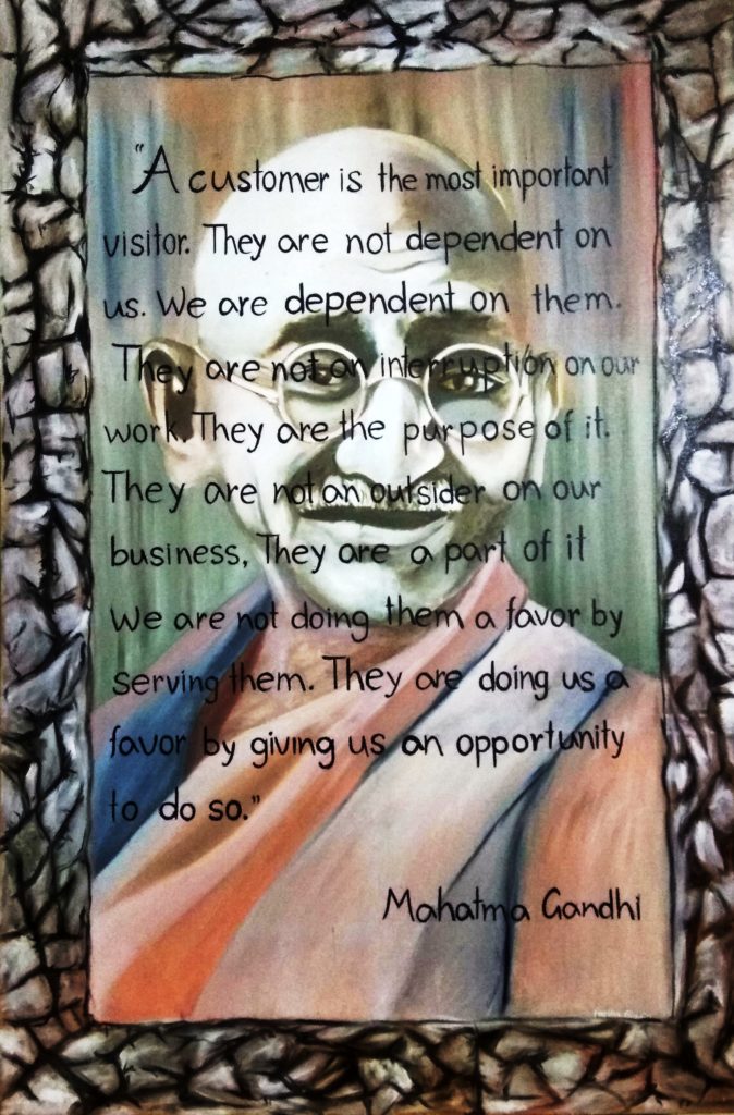 Mahatma Gandhi painting