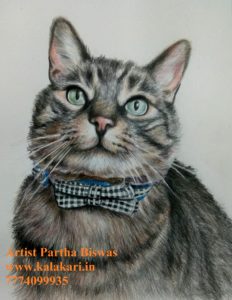 pet portrait painting from picture