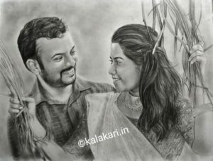 Realistic pencil sketch art