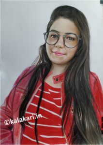 Custom portrait made with color pencils