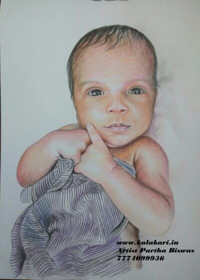 Color pencil sketch of Kid