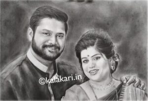 pencil sketch portrait from photo