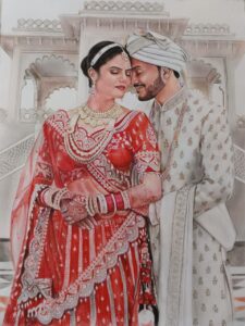 Handmade color pencil artworks