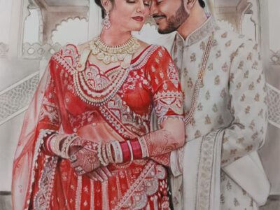 Handmade color pencil artworks