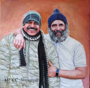 Handmade oil canvas painting