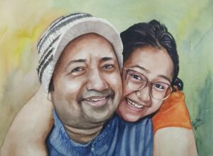 custom watercolor painting gift from photo