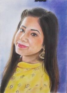 Custom portrait made with color pencils