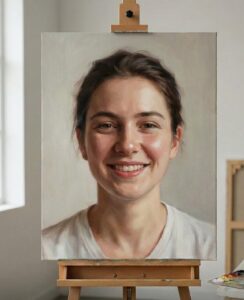 Custom portrait painting India