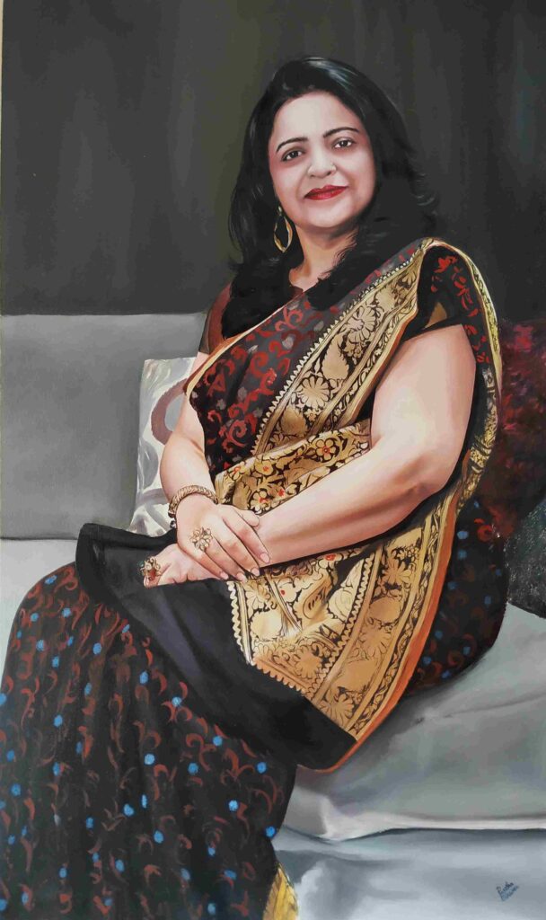 custom oil painting from photo hand painted realistic portrait on canvas