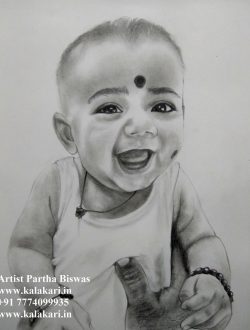 Child pencil sketch