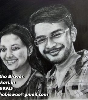 couple pencil art