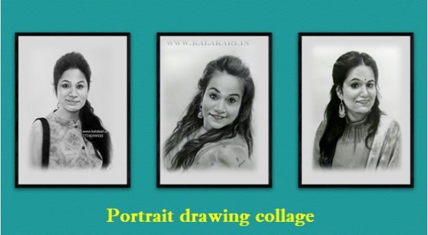 pencil sketch collage
