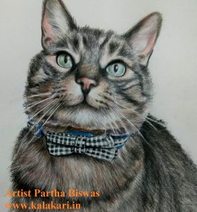pet portrait painting from picture