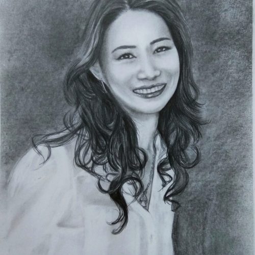 pencil sketch gift for girlfriend scaled