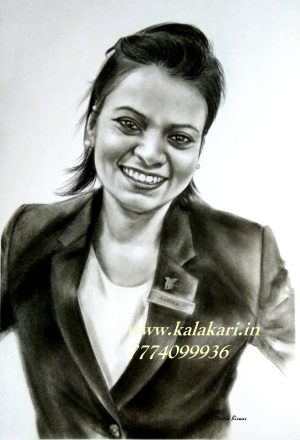 charcoal drawing from photo