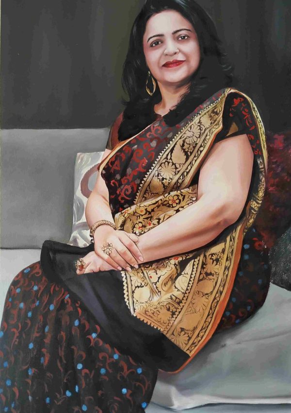 custom oil painting from photo hand painted realistic portrait on canvas