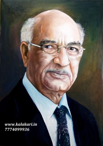 Custom oil portrait painting kalakari